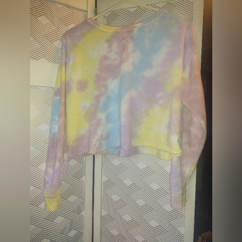 Colsie | Long Sleeve Crew Neck Tie Dye Sweatshirt S